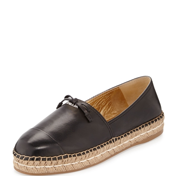 Prada Shoes - [SOLD] BNIB Prada Leather Espadrilles Size 39.5